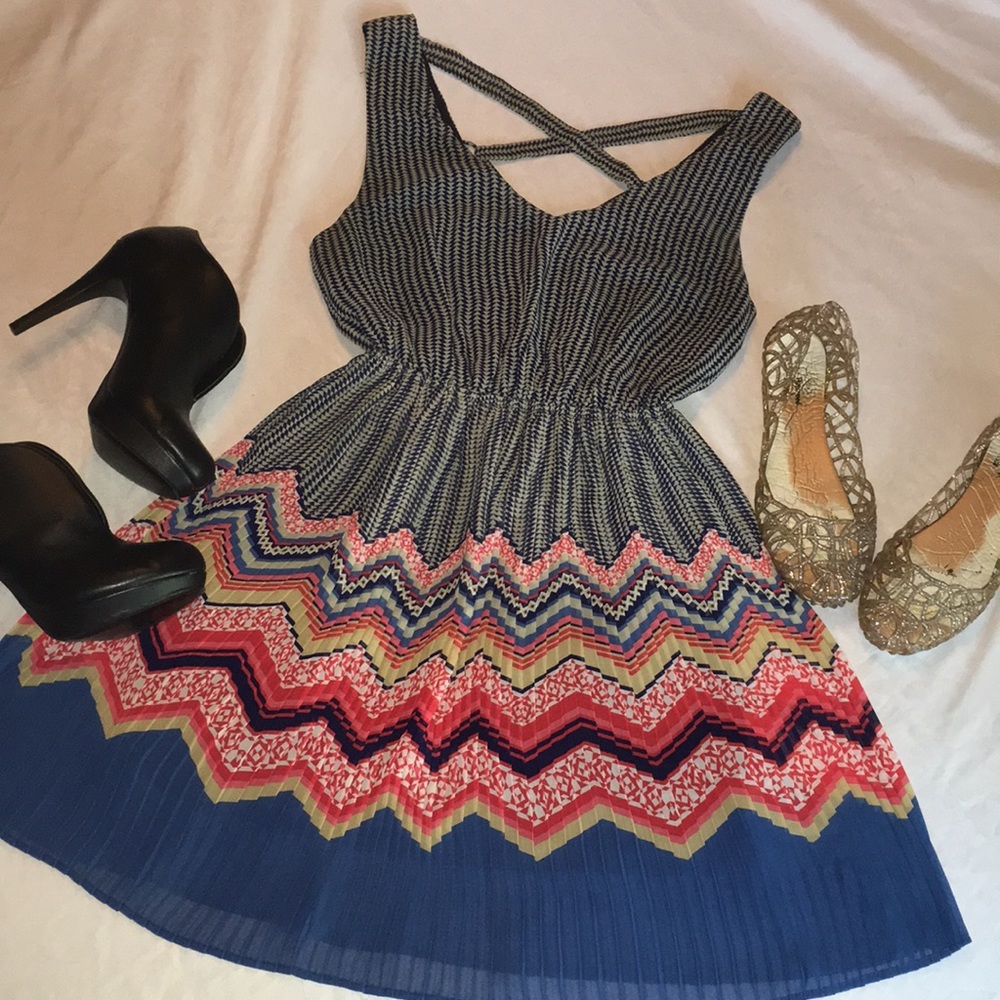 Double Zero Pleated Dress